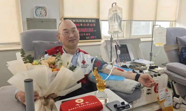 赞！退役军人，献血满300次至少救下390人