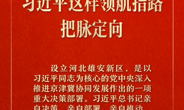 学习笔记丨雄安新区建设，习近平这样领航指路、把脉定向