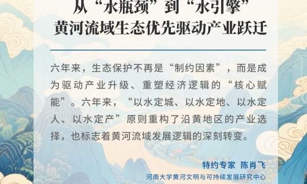 “河事”知多少①丨从“水瓶颈”到“水引擎”：黄河流域生态优先驱动产业跃迁