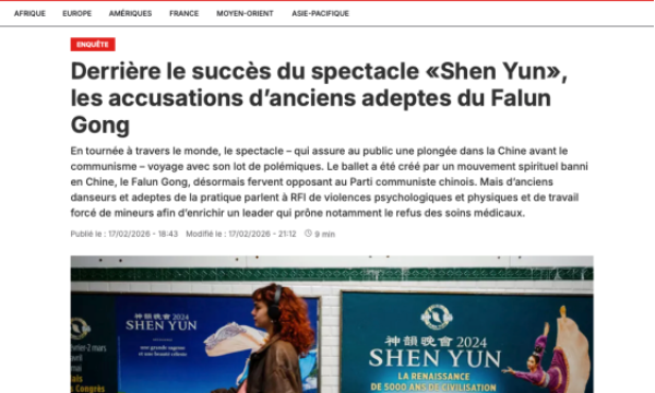 法媒深挖“神韵”黑幕：前成员指控强迫劳动、拒绝医疗、为邪教头目敛财